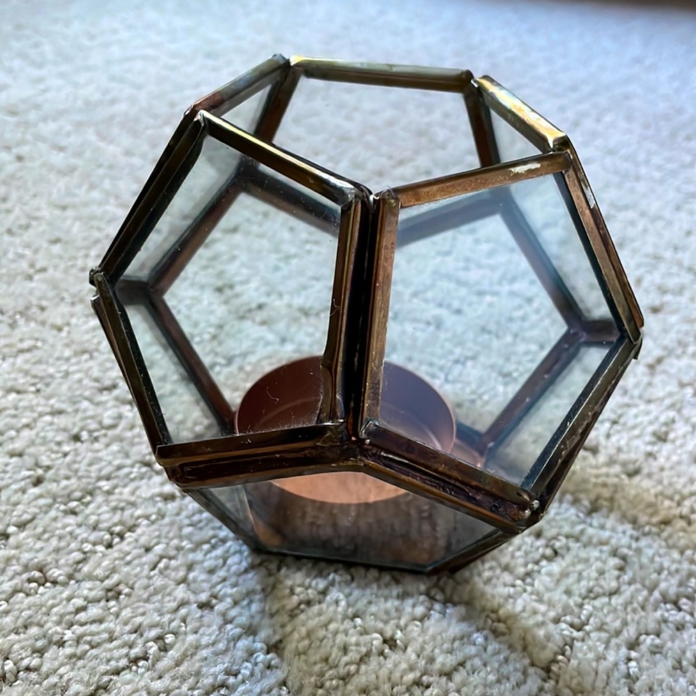 Anthropologie Metalwork Hurricane Votive - Picture 3 of 6